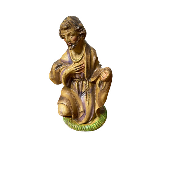 Vintage Made In Italy Nativity Shepherd Figurines Set Of 2 Stock# 97716 4.25" - Picture 4 of 8